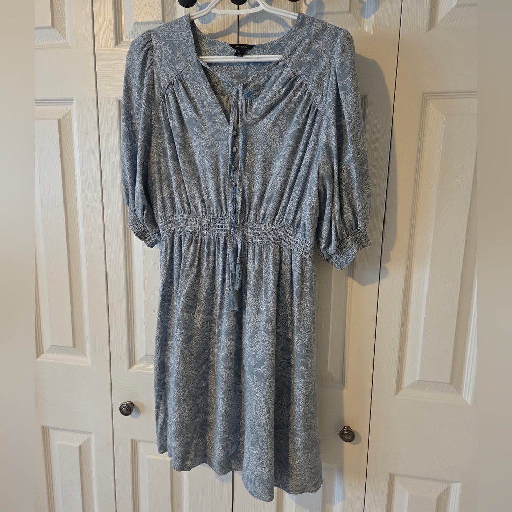 RW&CO. Blue Mid Sleeve Dress